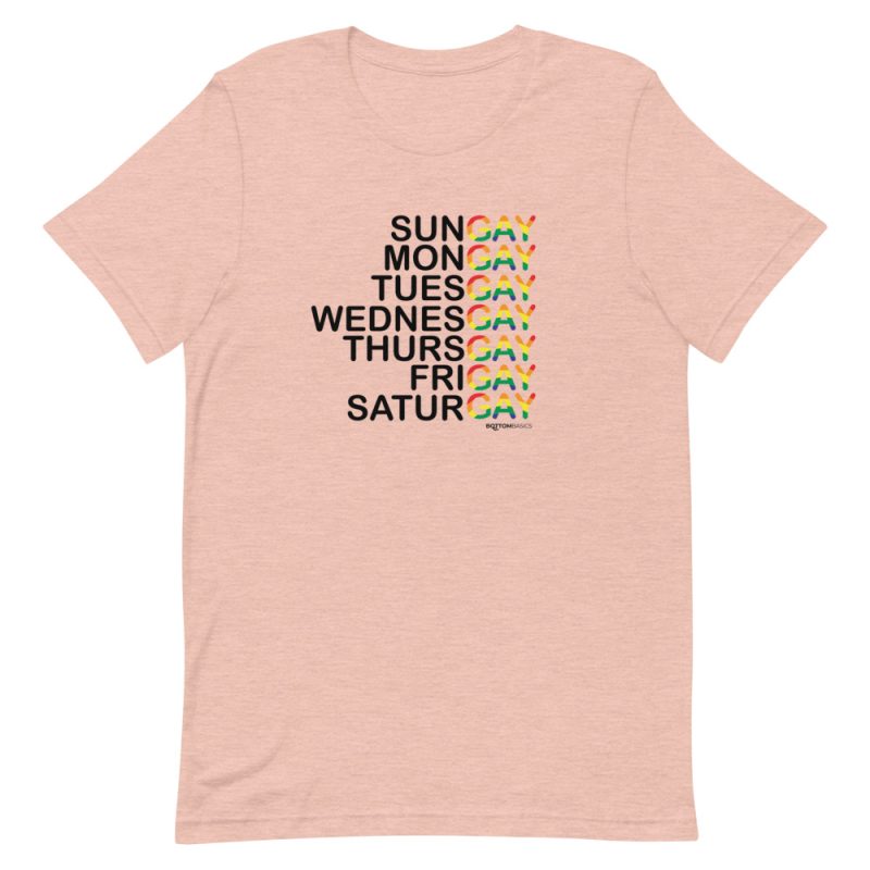 Gay Week T-Shirt - Heather Prism Peach