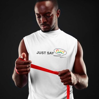 Just Say Gay Muscle Shirt 2